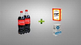 Что будет если смешать Coca-Cola c СОДОЙ или СОЛЬЮ ?