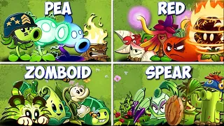 Random 4 Team Plants Battlez - Who WIll Win? - PVZ 2 Team Plant vs Team Plant