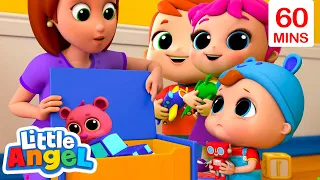 Clean Up Toys Song | 1 Hour of Healthy Habits Little Angel Nursery Rhymes