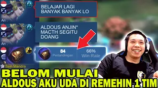 ALDOUS ANJ*NG MATCH SEGITU DOANG ! BELAJAR BANYAK BANYAK LO ! BARU MULAI DI REMEHIN ! OKELAH