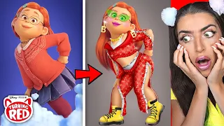 TURNING RED Characters GLOW UP into RICH KIDS! (AMAZING TRANSFORMATIONS!)