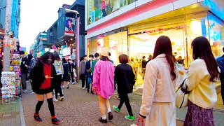 Harajuku in Tokyo 🐶🍻"Kawaii" Takeshita Street ♪💖 4K ASMR non-stop 1 hour 02 minutes