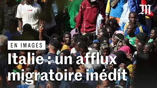 Italie : des milliers de migrants affluent sur l’île de Lampedusa