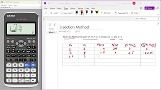 Bisection Method in Minutes! Table Mode: UPSC Math Optional Calculator Series