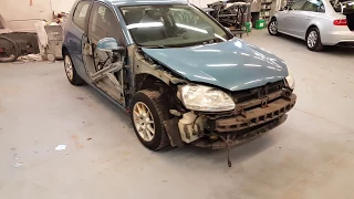 VW Golf5. Проблемный в кузовном ремонте автомобиль/Body problems