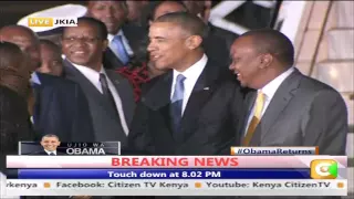 Obama Arrives in Kenya