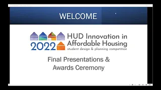 2022 HUD Innovation in Affordable Housing Student Design and Planning Competition