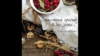 Скрапбукинг онлайн. Про совместный проект #эко_лето в Инстаграм (запись прямого эфира)