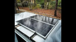 Installing Solar on a cargo trailer in 30 seconds!!