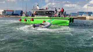 U.S. Coast Guard, partner agencies, good Samaritan rescue 1, stop runaway vessel off Miami