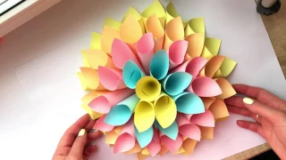 DIY БЮДЖЕТНЫЙ ДЕКОР КОМНАТЫ ТОЛЬКО ИЗ БУМАГИ / Room decor / Оригами / Цветок из бумаги Оригами цветы