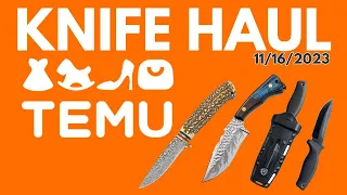 TEMU UNDER $10 KNIFE HAUL 11/16/2023