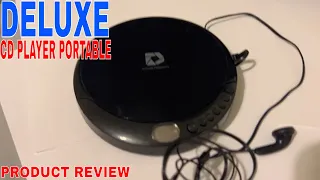 ✅  Deluxe Products CD Player Portable 🔴