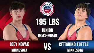 2023 Junior GR U.S. Marine Corps Nationals: Joey Novak vs Cittadino Tuttle: 195 Ibs Finals