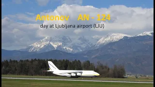 Antonov AN-124 in Ljubljana, Slovenia