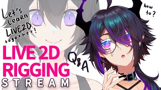 【Live 2D Ringging】#1 - Let's Rigging together from model template!! Live2D Rigging Q&A!!