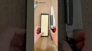 Cách mài dao bếp Nhật bằng kẹp mài - HAMONO