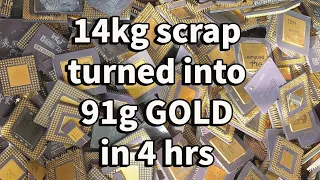 Gold Recovery from 14kg CPUs