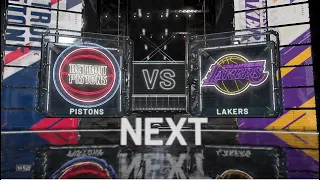 Lakers VS Pistons Close Fight 2k20