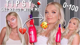 0-100 TIPSY NIGHT OUT GET READY WITH ME | MAKEUP, HAIR & OUTFIT