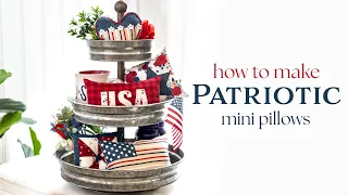 How to Make Patriotic Mini Pillows | a Shabby Fabrics Tutorial