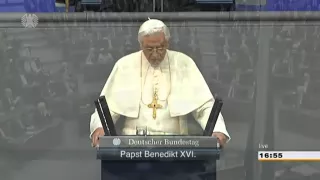 Papst Benedikt XVI. im Deutschen Bundestag