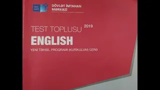 Ingilis dili II hissə test toplusu || Indirect (Reported) Speech 1-50.