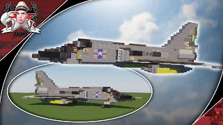 Minecraft: Cold War Convair F-106 "Delta Dart" | Interceptor Tutorial