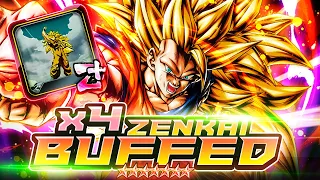 4x ZENKAI BUFFED 14* LF DRAGON FIST ON A NEW LEVEL! THIS PLAT DID WONDERS! | Dragon Ball Legends