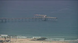 Notice for demolition posted at Ocean Beach Pier