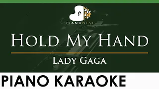 Lady Gaga - Hold My Hand - LOWER Key (Piano Karaoke Instrumental)