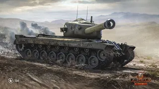 World of Tanks -Т34 американский тяж  3 отметки. Стрим №9.