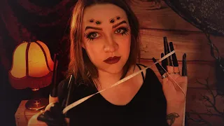 ASMR / Spider Lady Measures You (Face touching, Scribbles, Personal Attention, etc)