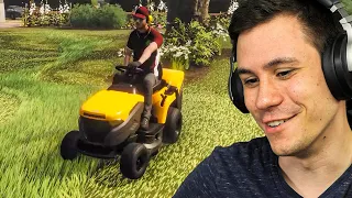 Egy saját FŰNYÍRÓS CÉG? JÖHET! 🌳 Lawn Mowing Simulator