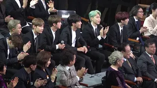 181024 대중문화예술상  interview 방탄소년단 BTS reaction