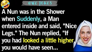 🤣  A Nun Was In the Bathroom When A Man,  | BEST JOKE OF THE DAY! - #comedy #LOLJokes #funny