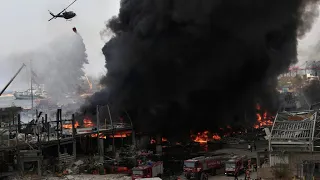 Port de Beyrouth : un gigantesque incendie quelques semaines après l'explosion