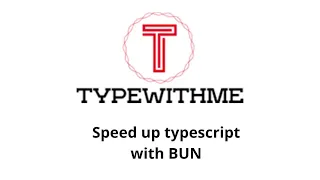 Speed up typescript project with Bun