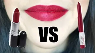 Best Fall Lipstick? || Mac Lipstick VS Maybelline SuperStay Ink Crayon