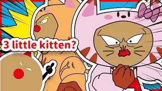 Three Little Kittens Anpan-kun ver. | Children Nursery Rhyme | Kids Songs | Baby Puff Puff Ex