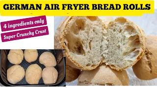 Air Fryer German Bread Rolls Recipe. Crusty Low Budget Bread Recipes in The Air fryer