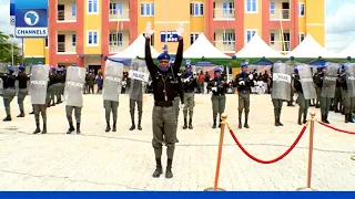 Police Presents Ceremonial Parade To Honour VP Osinbanjo At SPU Base Commissioning