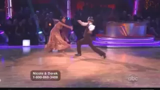 Nicole Scherzinger & Derek Hough - Dancing With The Stars - Fox trot Week 8