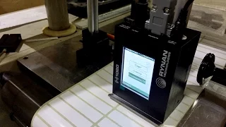 Маркировка этикеток в перемотчике принтером Rynan W1020 / B1040 (300x300 dpi, 76 м/мин)