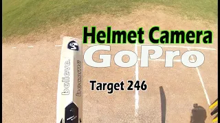 Batsman Helmet Camera POV [ Target 246 TUG Click VS Northern District Academy ]