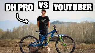 Are We Faster Than A Professional Downhill Racer? (Pro vs. YouTubers)