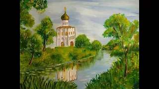 Храмы православного мира. Храм Покрова на Нерли. Как нарисовать храм на Нерли.