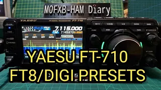 YAESY FT-710 , PRESETS Ft8 etc