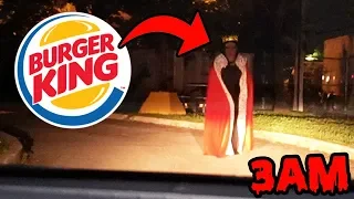 DONT GO TO AN ABANDONED BURGER KING AT 3AM OR BURGER KING.EXE WILL APPEAR! | HAUNTED BURGER KING