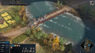 Age of empire IV Blockade the road north Build walls to seal all paths north